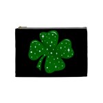 Sparkly Clover Cosmetic Bag (Medium)  Front