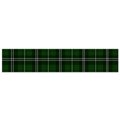 Green Plaid Pattern Small Flano Scarf