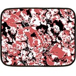 Textured Floral Collage Double Sided Fleece Blanket (Mini)  35 x27  Blanket Front