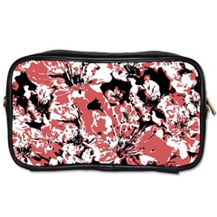 Textured Floral Collage Toiletries Bags 2-Side