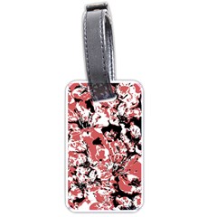 Textured Floral Collage Luggage Tags (One Side) 