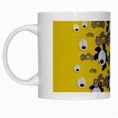 Bikers Out Singing In Spring Time White Mugs by pepitasart