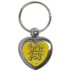 Bikers Out Singing In Spring Time Key Chains (Heart) 