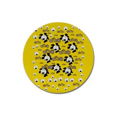 Bikers Out Singing In Spring Time Magnet 3  (round) by pepitasart