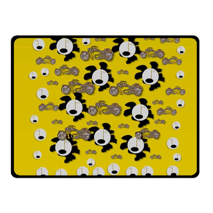 Bikers Out Singing In Spring Time Fleece Blanket (Small)