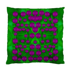 The Pixies Dance On Green In Peace Standard Cushion Case (two Sides) by pepitasart