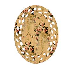 Vintage Floral Pattern Ornament (oval Filigree) by paulaoliveiradesign