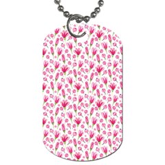 Watercolor Spring Flowers Pattern Dog Tag (two Sides) by TastefulDesigns