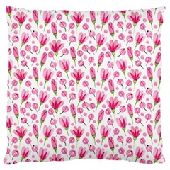 Watercolor Spring Flowers Pattern Large Cushion Case (two Sides)