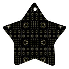 Dark Ethnic Stars Motif Pattern Ornament (star)