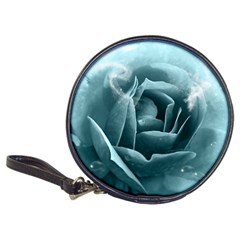 Beautiful Blue Roses With Water Drops Classic 20-cd Wallets by FantasyWorld7