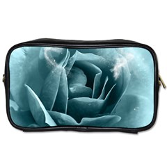 Beautiful Blue Roses With Water Drops Toiletries Bags 2-side by FantasyWorld7