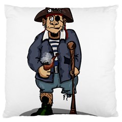 Cute Pirate Large Cushion Case (two Sides) by ImagineWorld