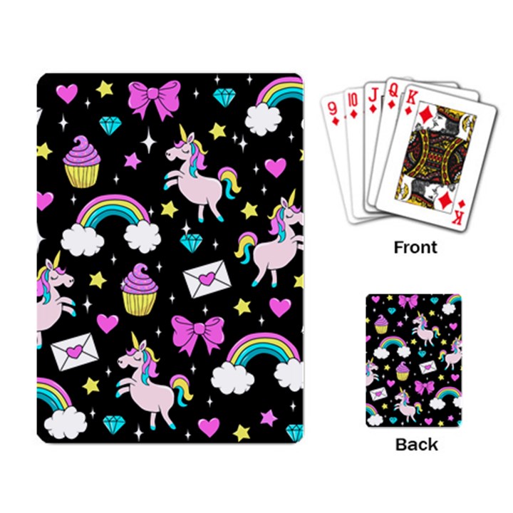 Cute Unicorn Pattern Playing Card