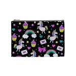 Cute Unicorn Pattern Cosmetic Bag (Medium)  Front