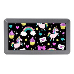 Cute Unicorn Pattern Memory Card Reader (mini) by Valentinaart