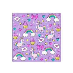 Cute Unicorn Pattern Satin Bandana Scarf by Valentinaart