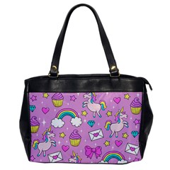 Cute Unicorn Pattern Office Handbags by Valentinaart