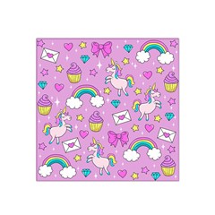 Cute Unicorn Pattern Satin Bandana Scarf by Valentinaart