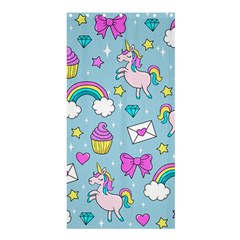 Cute Unicorn Pattern Shower Curtain 36  X 72  (stall)  by Valentinaart