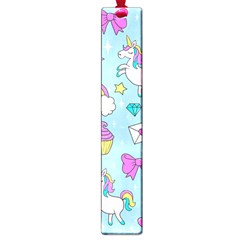 Cute Unicorn Pattern Large Book Marks by Valentinaart