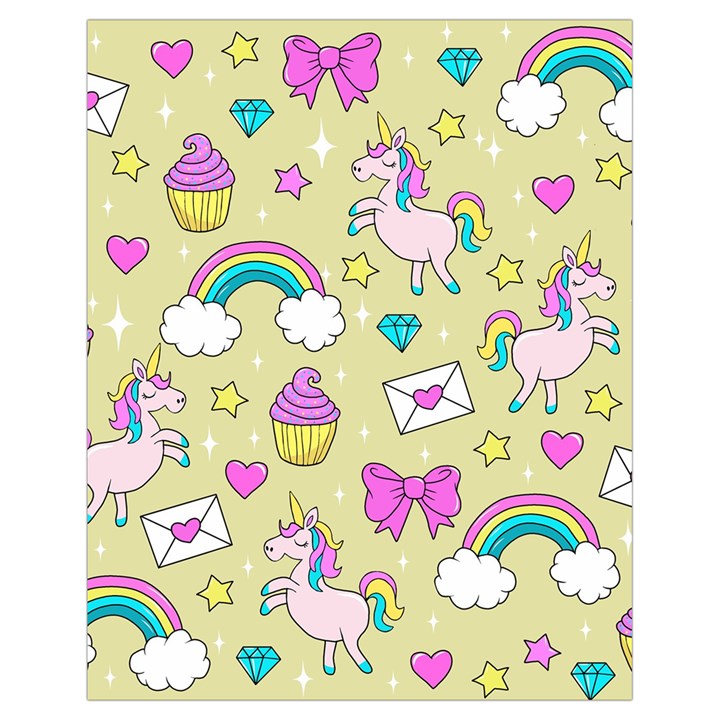 Cute Unicorn Pattern Drawstring Bag (Small)