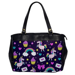 Cute Unicorn Pattern Office Handbags by Valentinaart