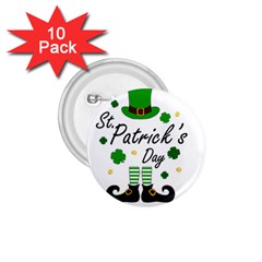 St Patricks Leprechaun 1 75  Buttons (10 Pack)