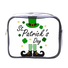 St Patricks Leprechaun Mini Toiletries Bags by Valentinaart