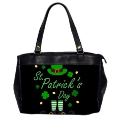 St Patricks Leprechaun Office Handbags (2 Sides)  by Valentinaart