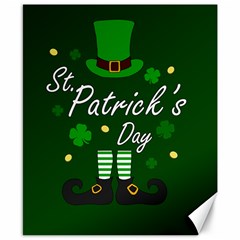 St Patricks Leprechaun Canvas 8  X 10  by Valentinaart