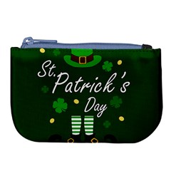 St Patricks Leprechaun Large Coin Purse by Valentinaart