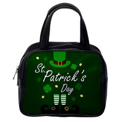 St Patricks Leprechaun Classic Handbags (one Side) by Valentinaart