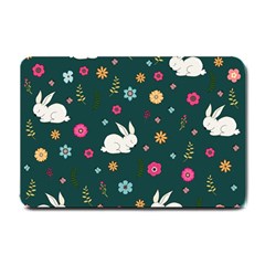 Easter Bunny  Small Doormat  by Valentinaart