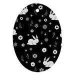 Easter bunny  Ornament (Oval) Front