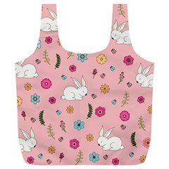 Easter Bunny  Full Print Recycle Bags (l)  by Valentinaart