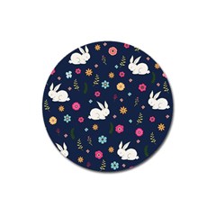 Easter Bunny  Magnet 3  (round)