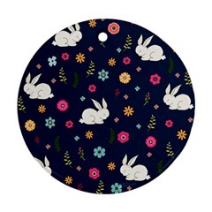 Easter Bunny  Round Ornament (two Sides)