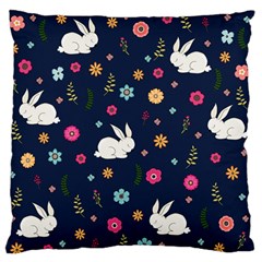 Easter Bunny  Large Flano Cushion Case (two Sides)