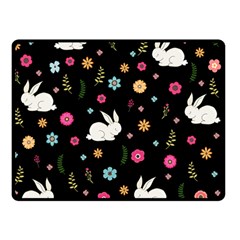 Easter Bunny  Double Sided Fleece Blanket (small)  by Valentinaart