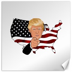 Trump Usa Flag Canvas 16  X 16   by ImagineWorld