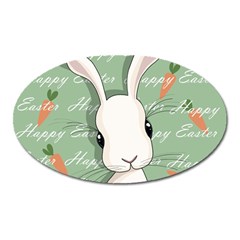 Easter Bunny  Oval Magnet by Valentinaart