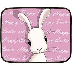 Easter Bunny  Double Sided Fleece Blanket (mini)  by Valentinaart