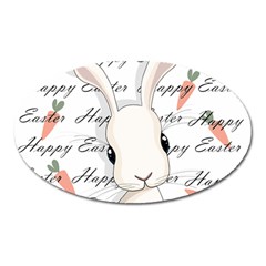 Easter Bunny  Oval Magnet by Valentinaart