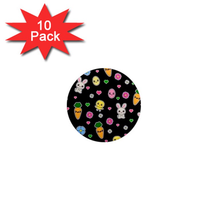 Easter Kawaii Pattern 1  Mini Magnet (10 pack) 