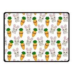 Easter Kawaii Pattern Fleece Blanket (small) by Valentinaart