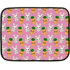 Easter Kawaii Pattern Fleece Blanket (mini) by Valentinaart