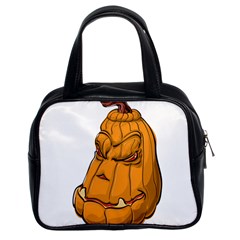 Sleeping Pumpkin Classic Handbags (2 Sides) by ImagineWorld