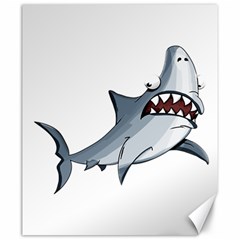 Scary Cute Shark Canvas 20  X 24  