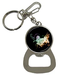 Wonderful Unicorn With Flowers Bottle Opener Key Chains by FantasyWorld7